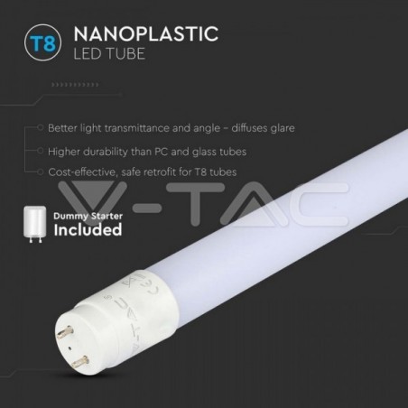 Tubo LED T8 9w»18W 60cm 6500K 850Lm NANOplastic 