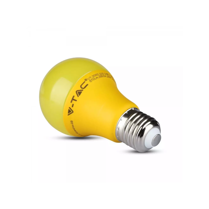 Lâmpada LED E27 9W Luz Amarela 270Lm A60
