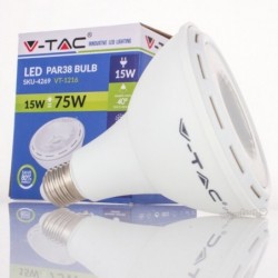 Lâmpada LED E27 PAR38 15w»75W Luz Frio 1000Lm 40º