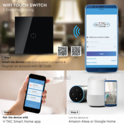 Interruptor Wifi Touch - SMART 1