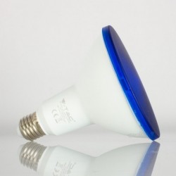Lâmpada LED E27 PAR38 15w»100W Luz azul 1200Lm 30º IP65