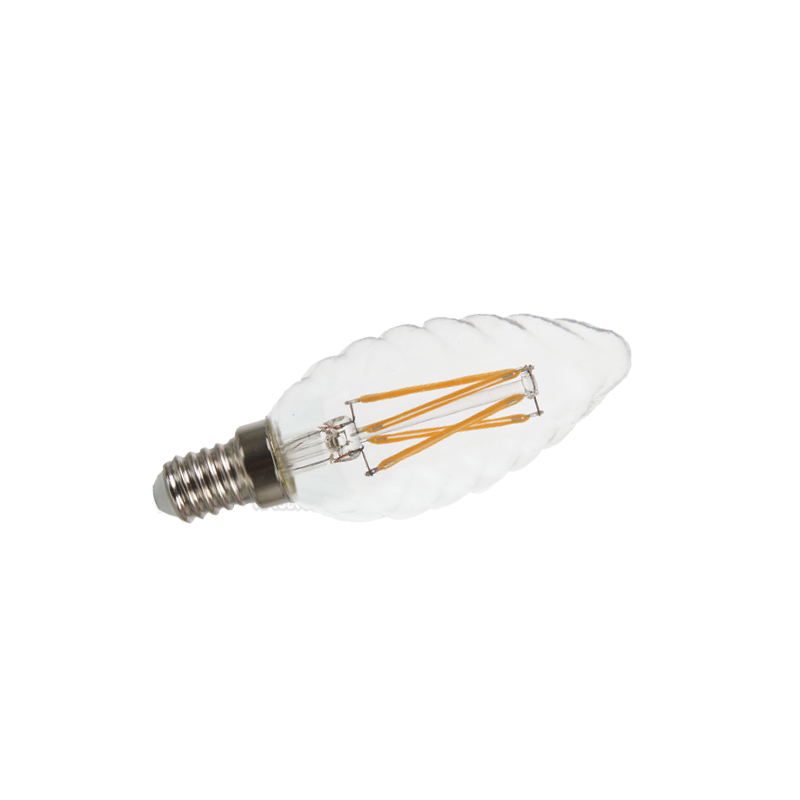 Lâmpada LED E14 4w»40W Luz Quente 400Lm Vela-T CLE