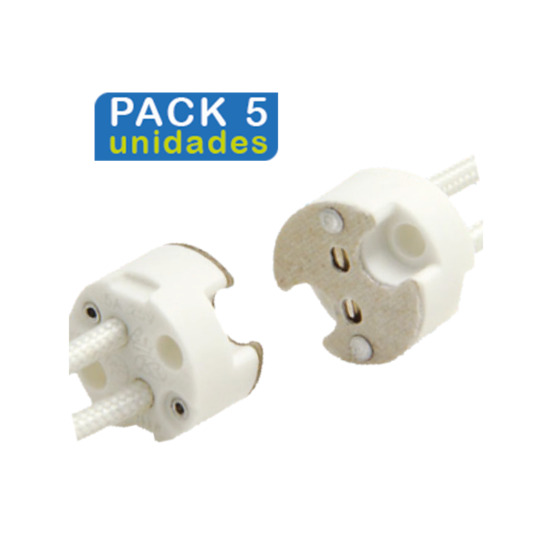 (PACK 5 unidades) Suporte CERAMIC GU5.3 V-TAC