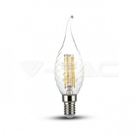 Lâmpada LED E14 4w»40W Luz Fria 400Lm Vela-TF CLEA