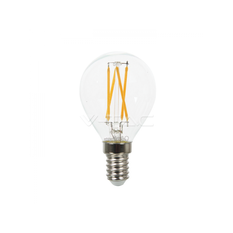 Lâmpada LED E14 4W»40W Luz Natural 400Lm P45 CLEAR