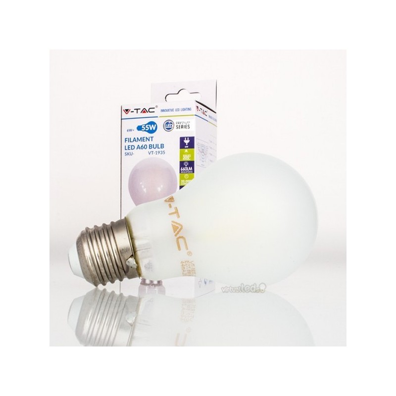 Lâmpada LED E27 6w»55W Luz Fria 660Lm A60 FROSTgla