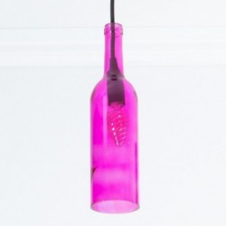 Candeeiro Suspenso VTAC E14 Bottle Pink