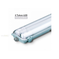 KIT armadura LED T8 2x150cm Luz Fria IP65