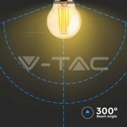 Lampada LED VTAC E27 4w»30w 2200k 350Lm G45 Amber
