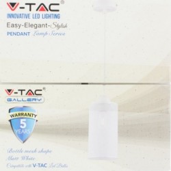 Candeeiro Suspenso VTAC E27 Canopy Mat White
