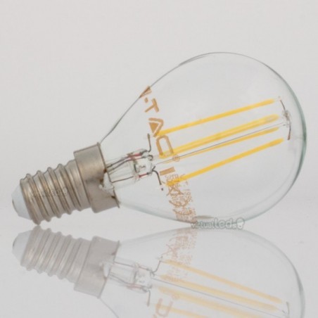 Lampada LED E14 4W»40W Luz Natural 400Lm P45 Filam
