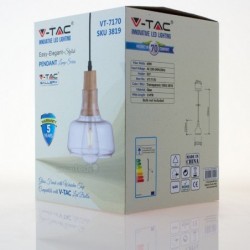 Candeeiro suspenso para lâmpada LED E27 TGP D165mm