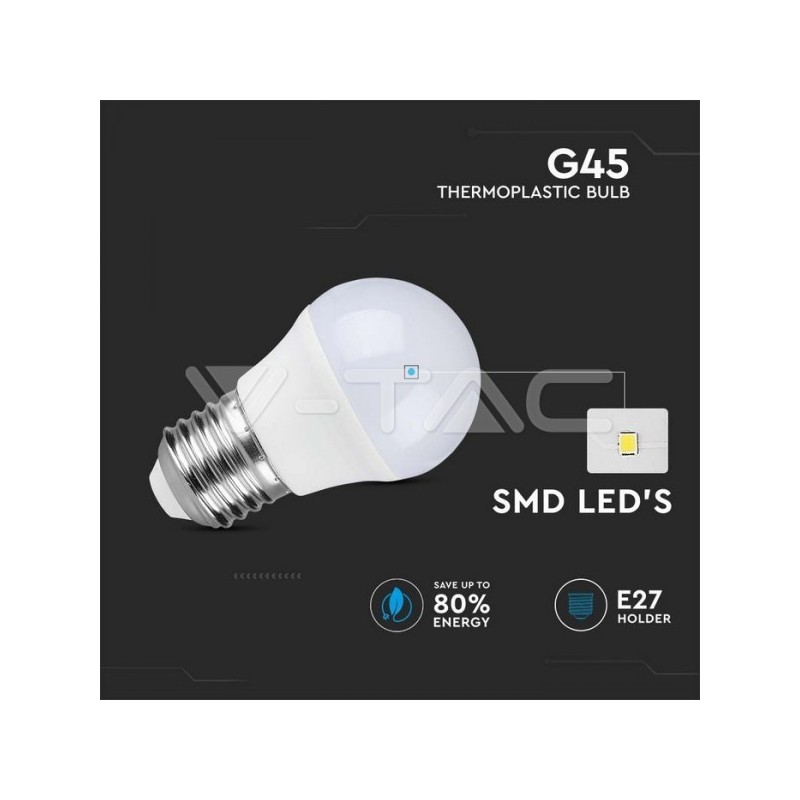 Lâmpada LED E27 3,7w»25W Luz Quente 320Lm G45 GOLF