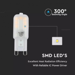 Lâmpada LED G9 2.5W»20W 4000K 200Lm Chip SAMSUNG