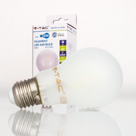 Lampada LED E27 6w»55w Luz Quente A60 Filamento