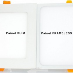 Painel LED FRAMELESS 22w»150W Luz Quente 2.200Lm S
