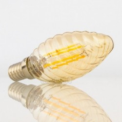 Lampada LED E14 4w»35w 2200k 350Lm Vela T Amber Fl