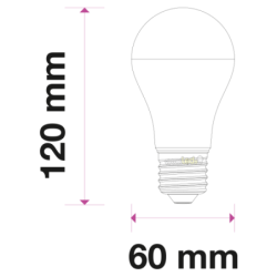 Lâmpada LED E27 11w»75W Luz Natural 1055Lm A60 ALL