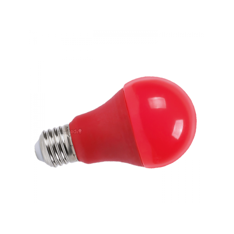 Lâmpada LED E27 9W Luz Vermelha 270Lm A60