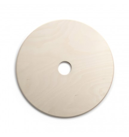 Disco em madeira natural