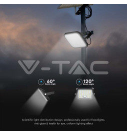 Projetor LED V-TAC SOLAR c/ SENSOR (PIR) 4,5W 1500Lm 4000K IP65
