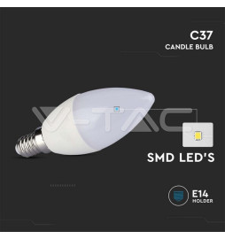 Lâmpada LED E14 4,5W»40W 3000K 470Lm Vela Chip SAMSUNG