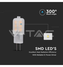 Lâmpada LED G4 1.1W 6500K 100Lm 12V Chip SAMSUNG