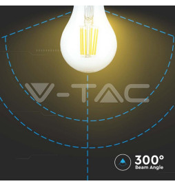 Lâmpada LED VTAC E27 10W 1055Lm 6500K A60 CLEARGlass