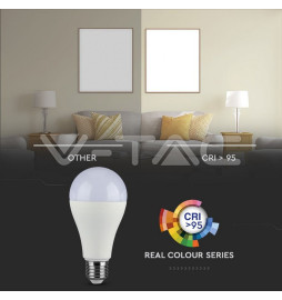 Lâmpada LED VTAC E27 18W 3000K 2000Lm A80