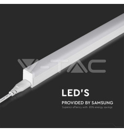 Armadura Compacta LED T5 V-TAC 16W 4000K 1600Lm 120cm Chip Samsung