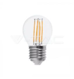 Lâmpada LED E27 4W»60W 4000K 800Lm G45 CLEAR