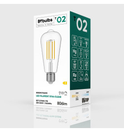 Lâmpada LED Edison Transparente ST64