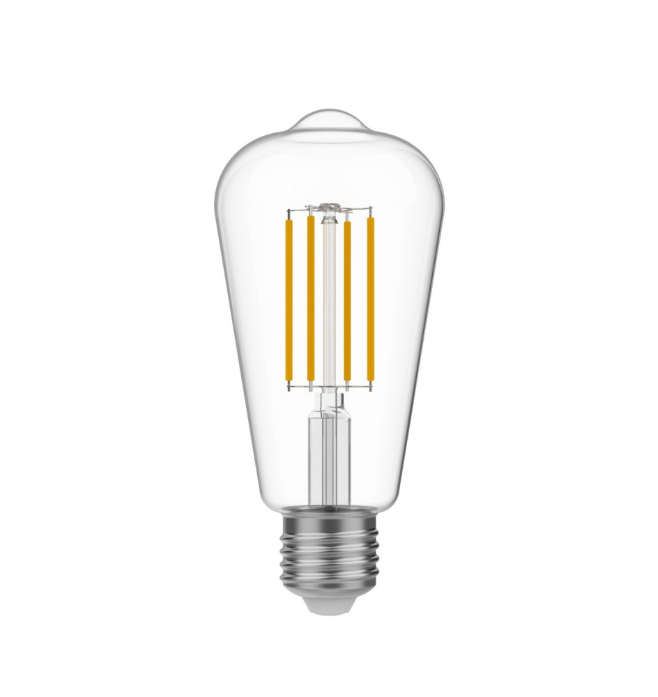 Lâmpada LED Edison Transparente ST64 7W 806Lm E27 3500K Regulável - N02