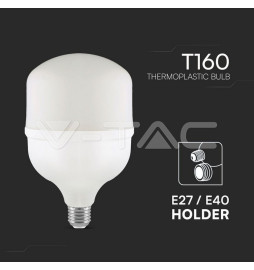 Lâmpada LED 60W 6600Lm E27 T160 Plástico 6500K