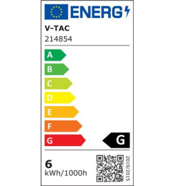 Painel LED SLIM 6W 3000K 490Lm 120º redondo