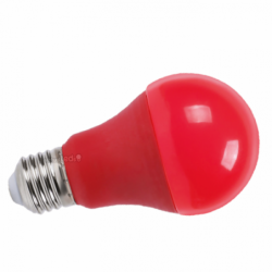 Lâmpada LED E27 9W Luz Vermelha 270Lm A60